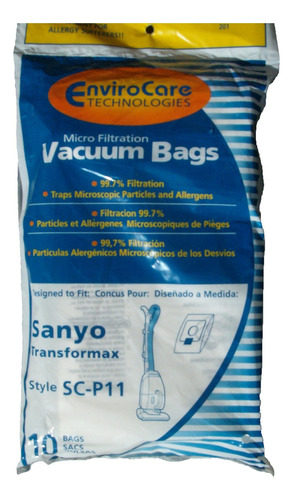 Envirocare Bolsas De Polvo Para Aspiradora De Micro Filtraci