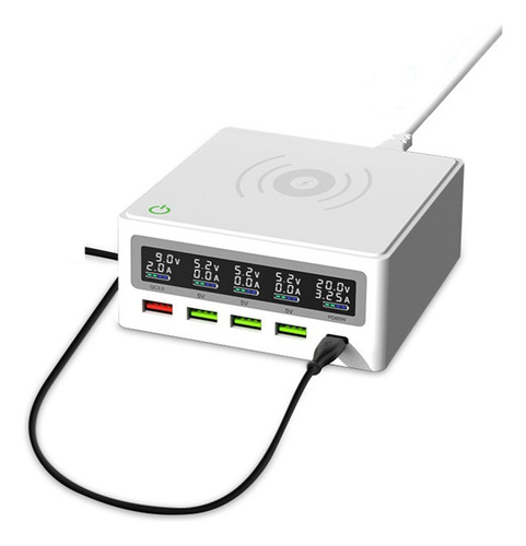 Usb Tipo C Pd Estación De Carga 65w Adaptador De Corriente