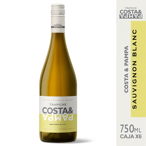 Vino Blanco Trapiche Costa & Pampa Sauvignon Blanc - Caja X6