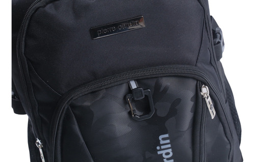 Mochila Portanotebook Escolar Impermeable Cobertor Premium Color Negro Diseño De La Tela Liso