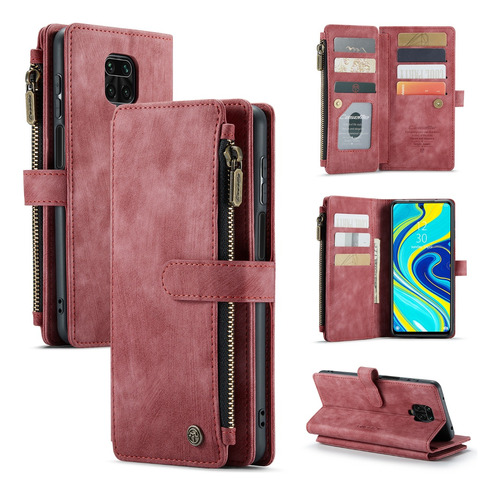 Funda Tipo Cartera Caseme C30 Para Xiaomi Redmi Note 9 Pro