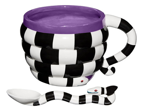 Taza De Sopa De Gusano De Arena Beetlejuice Con Cuchara | Li