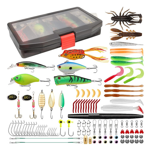 Fishing Lures Accessories Kit With Tackle Box - Fishing Hook