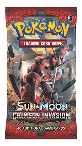 Juego De Cartas Booster Packet Pokémon Sun And Moon Crimson