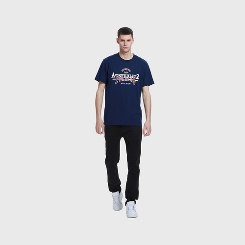 Polera Hombre Print Azul Marino Fashion's Park