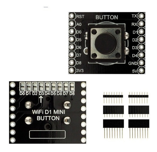 Wemos Shield Button Mini Boton Arduino Black