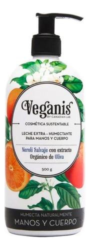 Leche Humectante Cuerpo Manos Veganis Neroli Salvaje 500gr