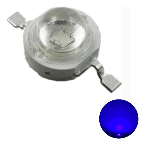 Led De Potencia 3w Chip Led Sin Disipador Azul 10 Piezas