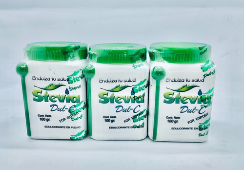 Adoçante Stevia Puro - 100g. Kit Com 3. Frete Grátis Pelo Ml