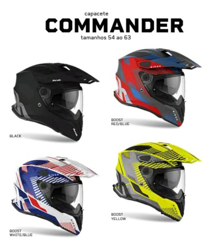 Capacete Airoh Commander Lime Ece 22 05 Urbano