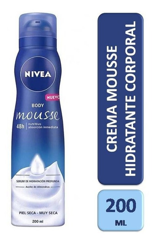 Crema Nivea Body Mousse Nutritiva - Crema Cuerpo