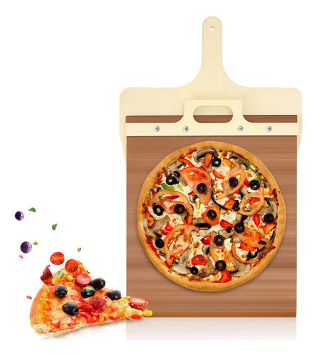 Wallfid Pala Deslizante Para Pizza, Super Pelar Para Una Fac