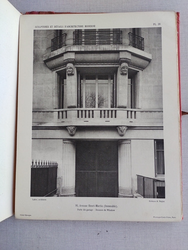 Esculturas De Arquitectura Moderna J Virette 1928 En Francés (Usado)