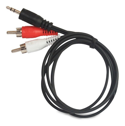 Imagen 1 de 3 de Cable 2 Rca Macho A Plug 3.5mm/1.7m Macho Auxiliar Audio