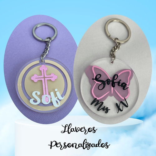 Imagen 6 de 9 de Llavero De Acrílico Personalizado - Tag - Souvenir