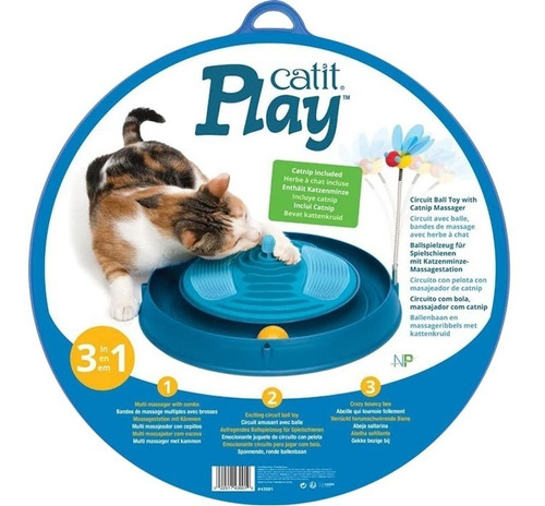 Catit Play Circuito 3en1 Con Masajeador Para Gatos. Np