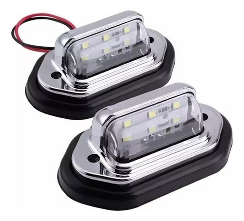 Par Luz Patente 6 Led Universal Autos Camionetas 12-24v