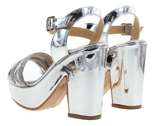 Imagen 4 de 4 de Zapatos De Tacón 10cm Mujer Plataforma Frontal Charol