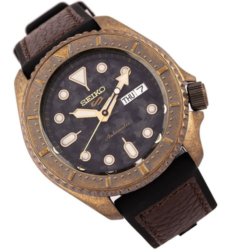 Imagen 2 de 7 de Reloj Automatico Seiko 5 Srpe80 Sports 42mm 24 Jewels 100m