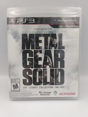 Metal Gear Solid. The Legacy Collection. Ps3 Nuevo Sellado 