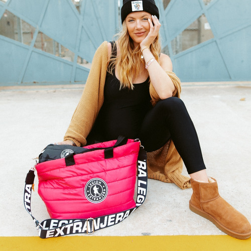 Imagen 7 de 10 de Tote Shopper Xl Diamond Rap Rosa