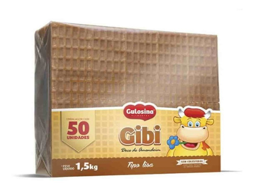 Doce De Amendoim Tipo Gibi 1,5kg Com 50 Un - Gulosina