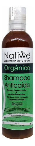 Shampoo De Romero, Tepezcohuite, Menta. Natiwe 250ml