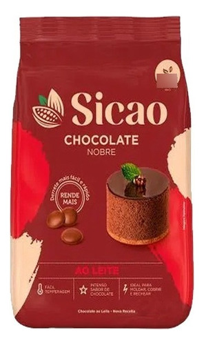 Gotas Chocolate Nobre Ao Leite 2,05kg - Sicao