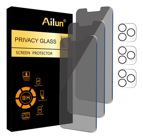 Paquete 3 Protectores Pantalla Privacidad Para iPhone 13 Max