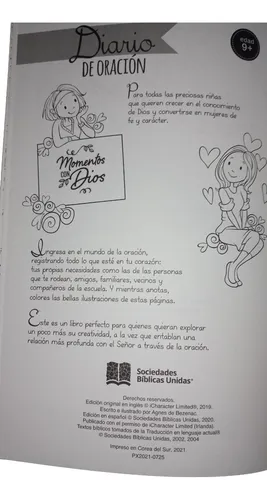 Pack 12 Joy Diario De Oración Libro Para Colorear
