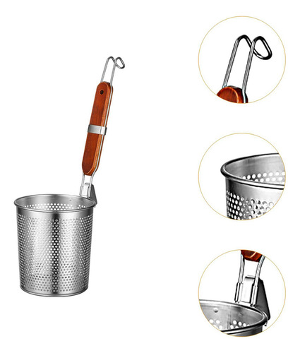 Food Colander Noodle Sifter De Hervir Canasta De Freidora M