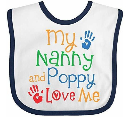 Baberos Para Bebé Inktastic Nanny And Poppy Love Me Grandkid