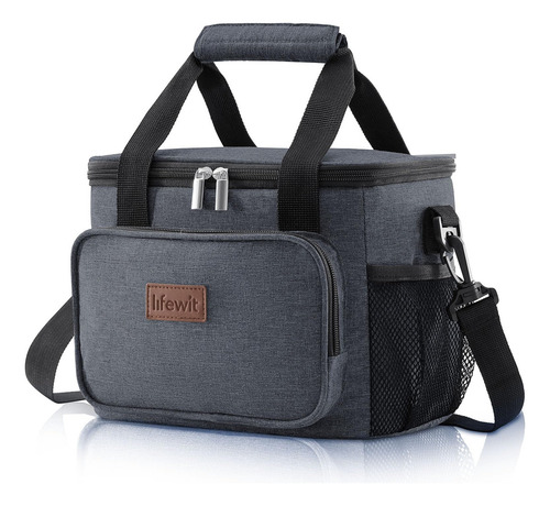 Lonchera Lifewit, Median Size, Aislante, 8,5 L, Color Gris