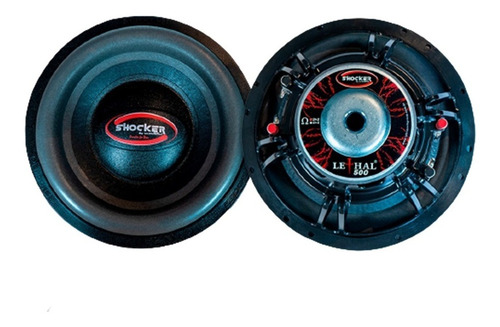 02 Falante Subwoofer Shocker 500w Rms 12pol 4+4 Bobina Dupla
