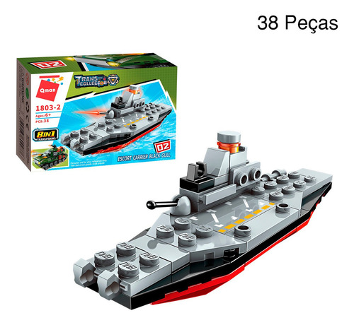 Bloco De Montar 8 Em 1 361 Peças Militar Combat Zones Series