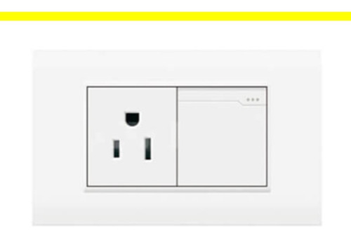 Toma Corriente + Interruptor Con Polo A Tierra Retie Unifer