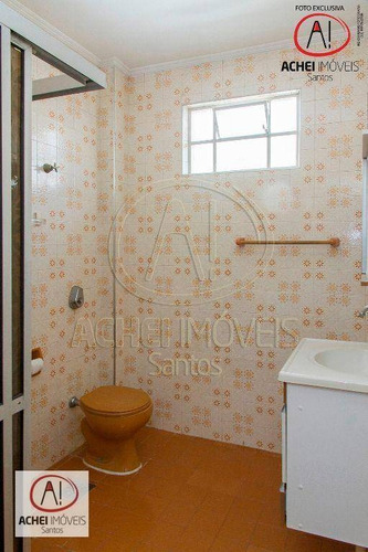 Imagem 26 de 28 de Apartamento Com 3 Dormitórios, Dependência Completa, Vaga Demarcada À Venda, 93 M² Por R$ 540.000 - Gonzaga - Santos/sp - Ap10669