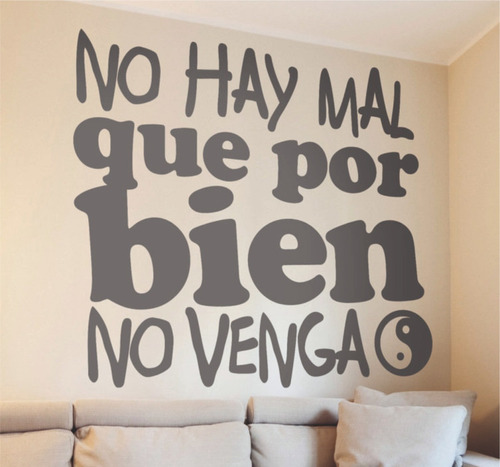 Vinilo Decorativo, Frases, Adhesivo,yin Y Yang  55 X 55 Cm 