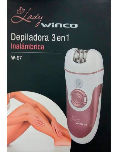 Imagen 2 de 4 de Depiladora Electrica Recargable Winco W-97 Oferta 6 Cuotas !