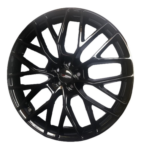 Kit 4 Rodas Aro 19x8,5 B.a.r Arion 5x100 Et 45 Preto Brilho