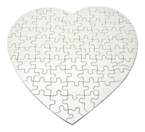 Imagen 1 de 2 de Rompecabezas Para Sublimar Sublimables Corazon, A4 A5