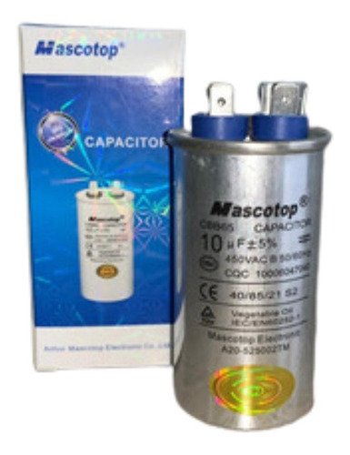 Capacitor Mascotop 10 Uf 450v