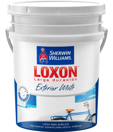 Loxon Latex Pintura Exterior Mate 20 Lt Sherwin - Rex