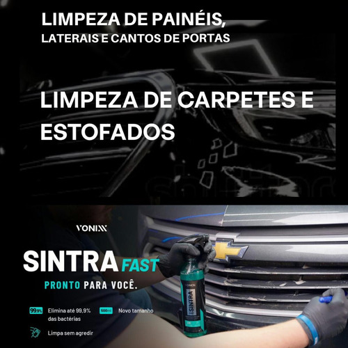 Kit Limpeza Automotiva - Sintra Intense V-floc Blend Black Vonixx