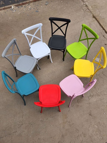Silla Crossback De Polipropileno Para Comedor O Eventos Estructura De La Silla Café Asiento As Shown