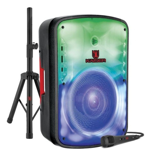 Bafle De 15 Pulgadas Kaiser Con Tripié Y Micrófono Ksw-5020r