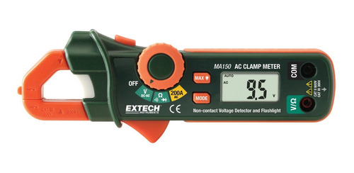 Pinza Amperometrica Extech Ma150 200 Amp Ac Detector Voltaje
