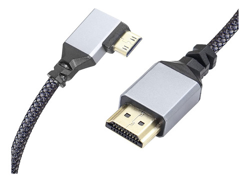 Mini Hdmi A Hdmi 90 Grados Izquierdo