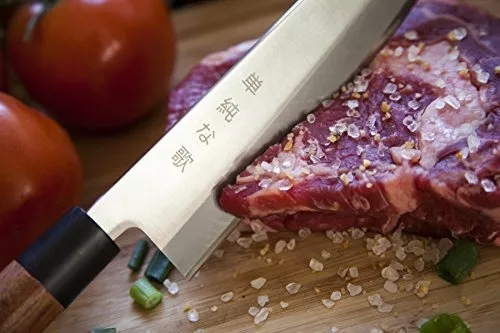 Cuchillo tradicional japonés profesional de cocina Gyuto – Cuchillo de  acero inoxidable de alta calidad, de carbono de alta calidad de 8 pulgadas