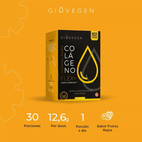 Imagen 4 de 9 de Giovegen Skin + Flex - Colágeno Hidrolizado Bebible